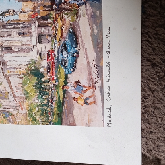 Lithograph signed by Robert - Picture 4 of 4